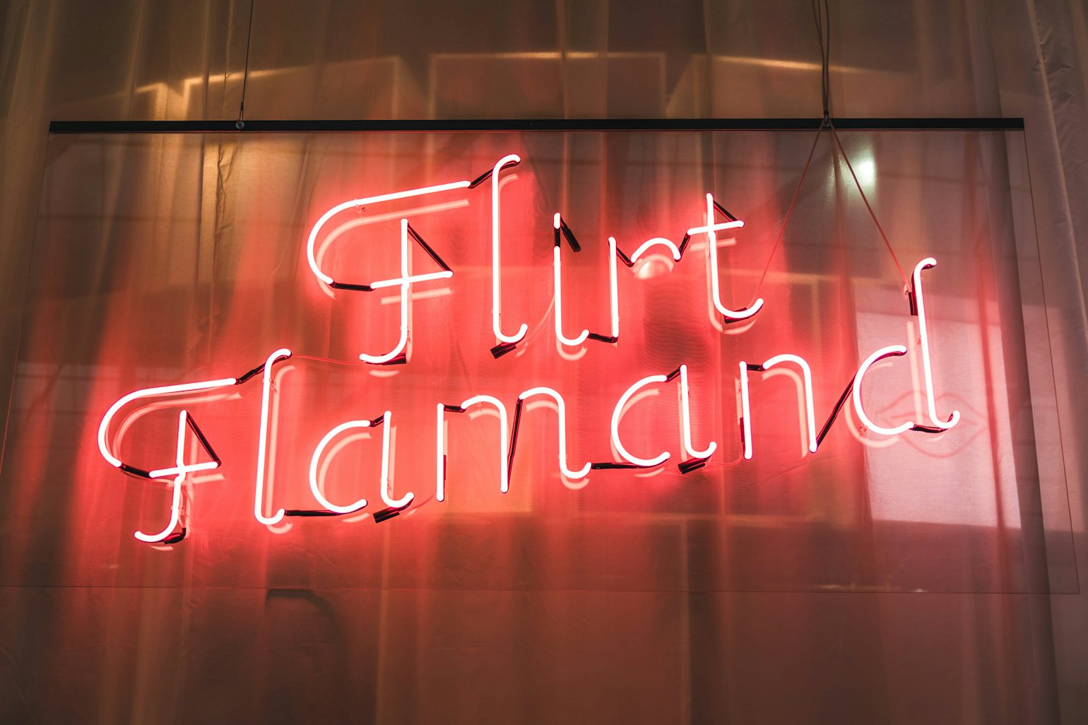 The Flirt Flamand neon sign