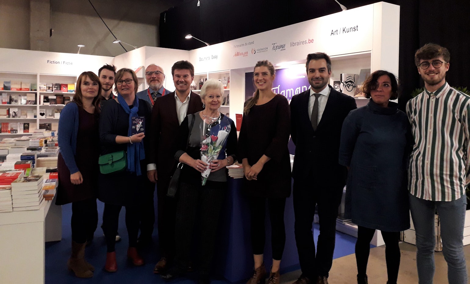 The Flirt Flamand team with the Flemish ministre for Culture