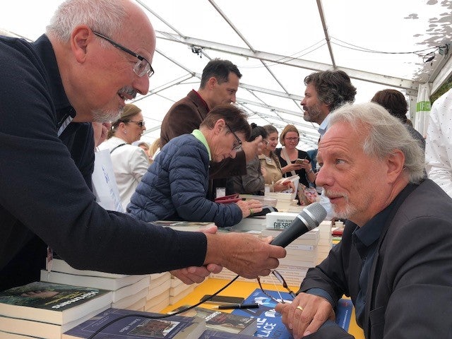 Stefan Hertmans is interviewed in Nancy