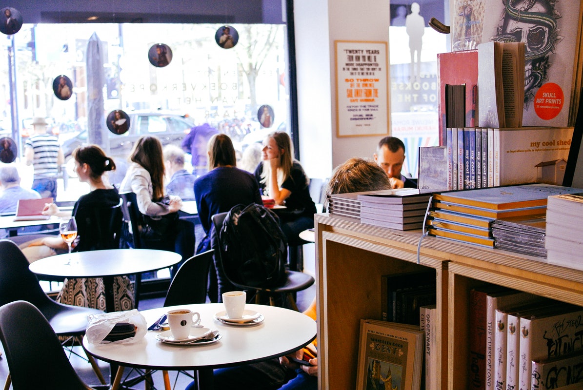 Bookshop Paard Van Troje in Ghent. 